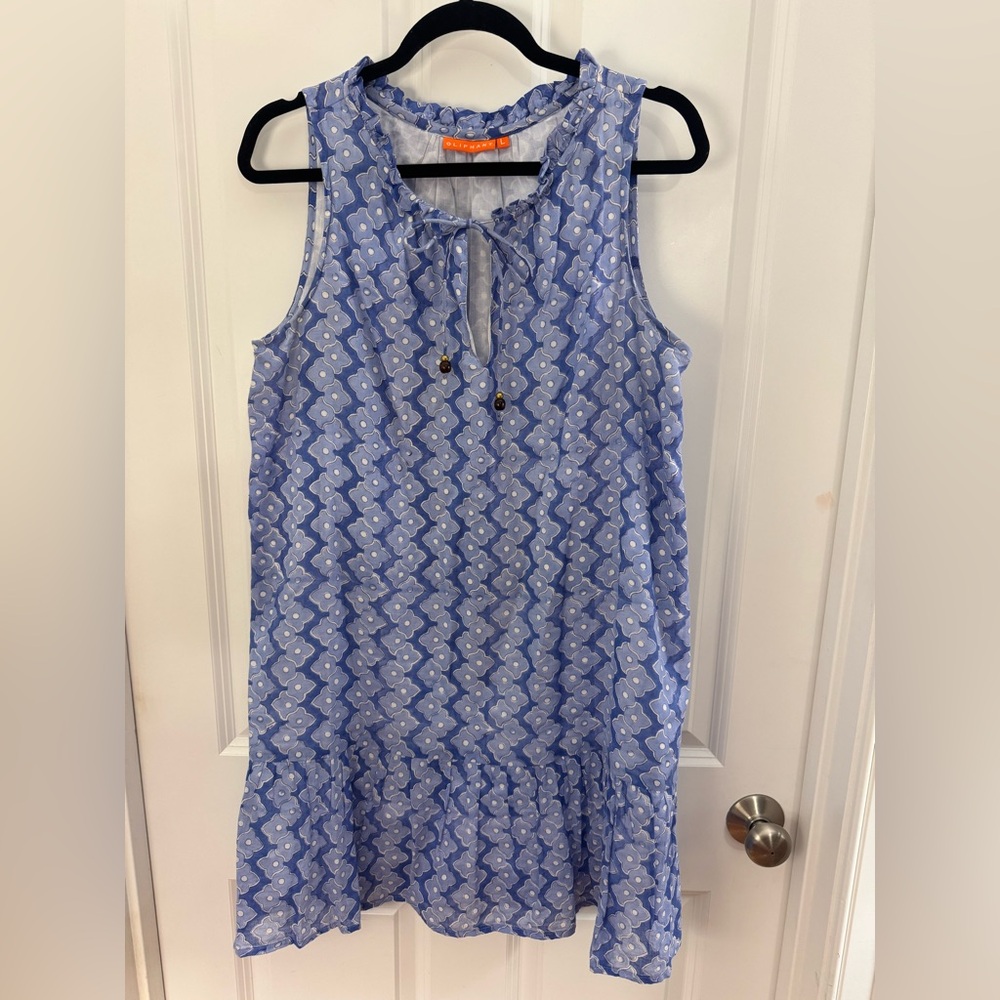Oliphant Ruffle Hem Dress in Periwinkle L

Excellent pre-owned condition!